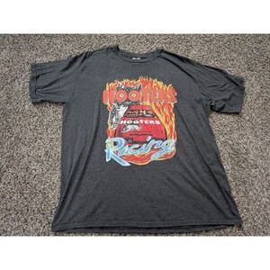 Hooters Racing T Shirt Gray XL Graphic Port & Company